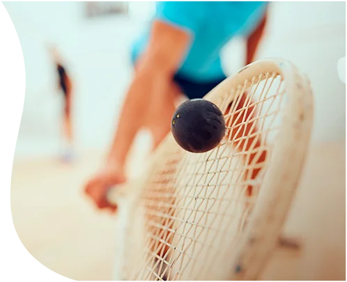 Raquete de squash